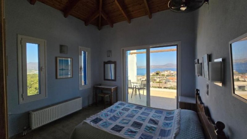 Plaka bei Chania Kreta, Plaka: Mediterrane Inselvilla mit Meer- und Bergblick im Apokoronas zu verkaufen Haus kaufen